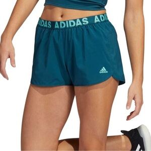 Adidas Hyperglam Athletic Shorts Teal Aeroready Women’s Size XS